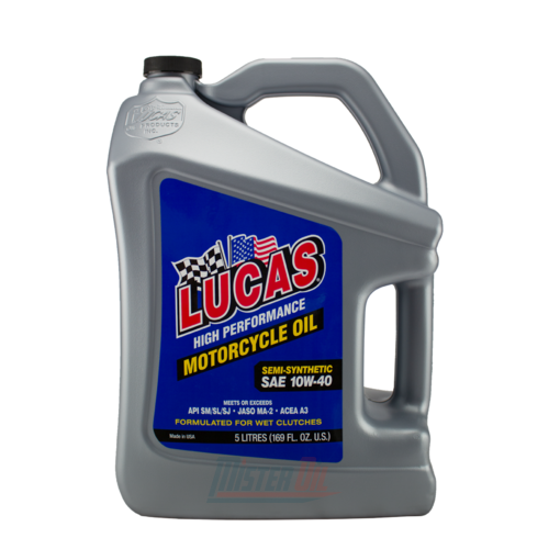 Lucas Oil Semi-Synthetic Motorcycle Oil (10775)