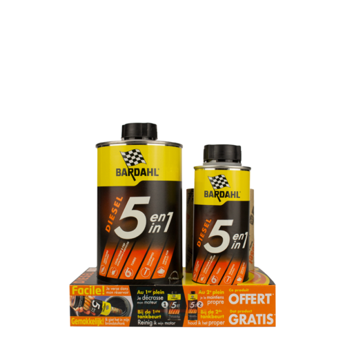 Bardahl Engine Cleaner 5 In 1 Diesel (9574) + FREE 300ML PROMOBOX