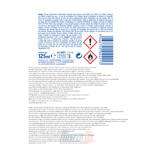 Bardahl Airconditioning Disinfectant (4421FNP) - 4