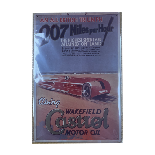  Castrol Enameled Plate Wakefield