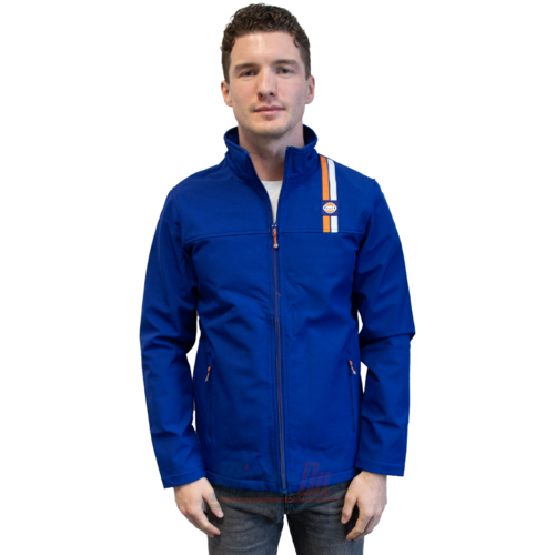 Gulf Softshell Blue Logo + Stripe Chest M - 2