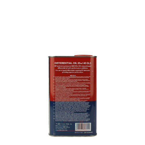 Millers Oil Classic Pistoneeze Differential Oil EP GL5 - 2