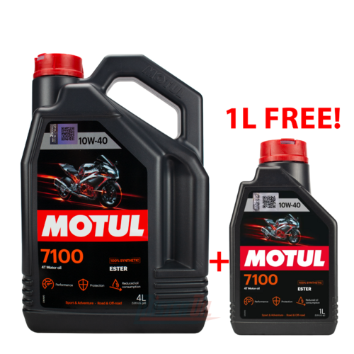 PROMO - Motul 7100 4T 10W40 4+1L FREE - 2